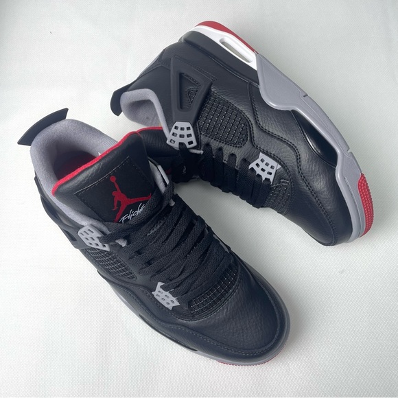 Other - Brand New Retro 4 ‘Rred Reimagined’ Men’s Black and Red Sneakers